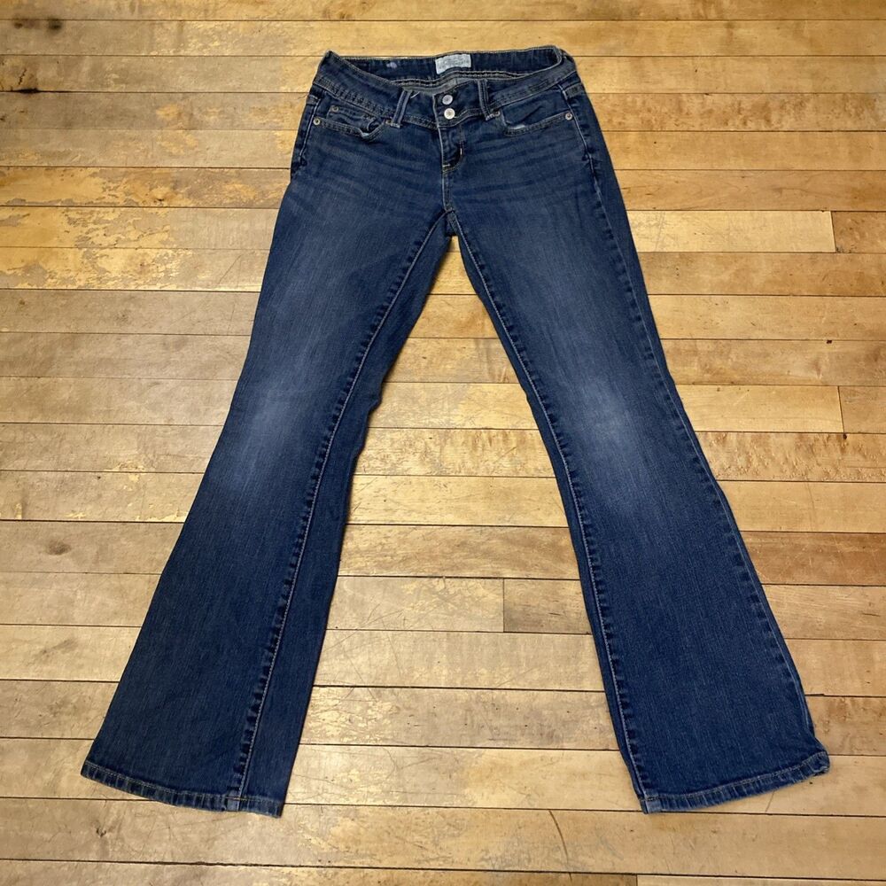 Aeropostale Hailey Jeans Women’s Size 0 Short Flare Curvy Stretch Medium Wash